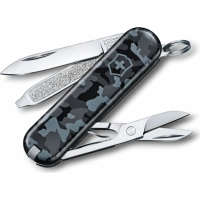 Нож перочинный Victorinox  Classic, сталь X55CrMo14, рукоять Cellidor®, синий камуфляж купить в Петрозаводске