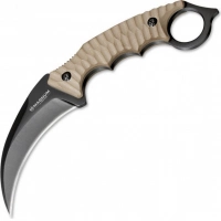 Нож с фиксированным клинком Magnum Spike Karambit — Boker 02SC028, сталь 440A EDP, рукоять стеклотекстолит G10, песочный купить в Петрозаводске