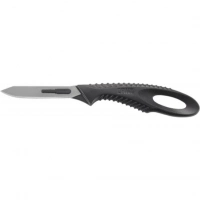 Нож с фиксированным клинком со сменными лезвиями CRKT P.D.K. (Precision Disposable Knife Kit) Black, сталь 420J2, рукоять пластик купить в Петрозаводске