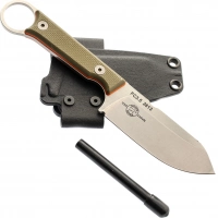 Нож White River FIRECRAFT 3.5 Pro StoneWash, сталь CPM S35VN, рукоять G10 зеленая/оранжевая купить в Петрозаводске