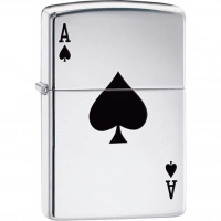 Зажигалка ZIPPO Armor™  Туз с покрытием High Polish Chrome купить в Петрозаводске