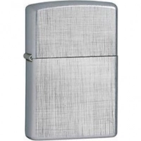 Зажигалка ZIPPO Linen Weave с покрытием Brushed Chrome, латунь/сталь, серебристая, матовая, 36x12x56 мм купить в Петрозаводске