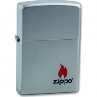 Зажигалка ZIPPO Satin Chrome, латунь с ник.-хром. покрыт., серебр., матовая, 36х56х12 мм купить в Петрозаводске